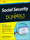 Cover image for Social Security For Dummies